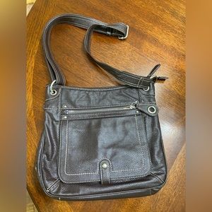 Franco Sarto Brown Leather Crossbody / Handbag